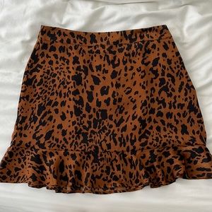 Forever 21 Leopard Skirt